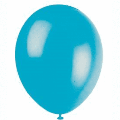 50 BALÕES LATEX 12'' AZUL CARIBE