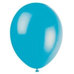 10 BALÕES LATEX 12'' AZUL CARIBE