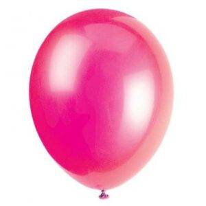 10 BALÕES LATEX 12'' ROSA CHOQUE