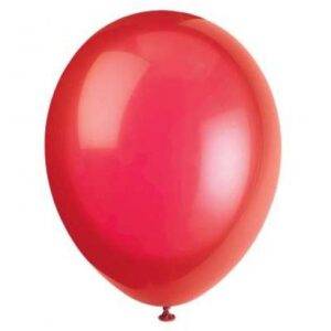10 BALÕES LATEX 12'' VERMELHO