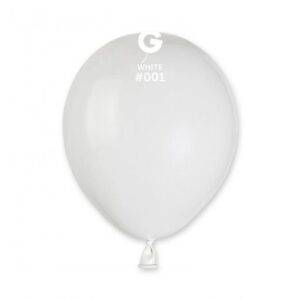 100 BALÕES LATEX 5'' COR WHITE