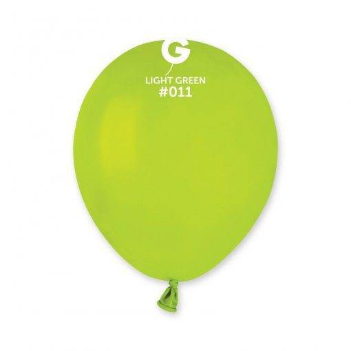100 BALÕES LATEX 5'' COR LIGHT GREEN