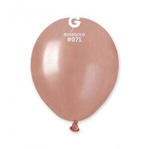 100 BALÕES LATEX 5'' COR ROSE GOLD