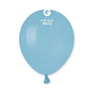100 BALÕES LATEX 5'' COR BABY BLUE