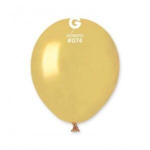 100 BALÕES LATEX 5'' COR DORATO