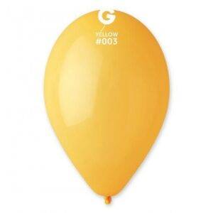100 BALÕES LATEX 12'' COR YELLOW