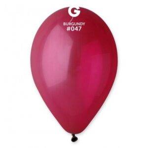 100 BALÕES LATEX 12'' COR BURGUNDY
