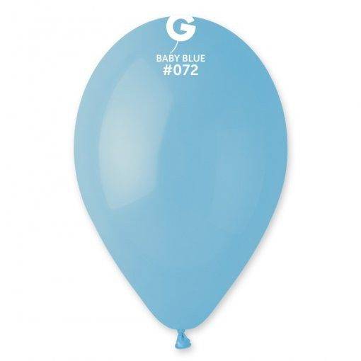 100 BALÕES LATEX 12'' COR BABY BLUE
