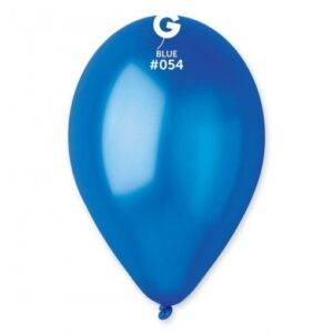 100 BALÕES LATEX METALIZADO 12'' COR BLUE