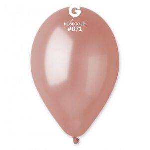 100 BALÕES LATEX METALIZADO 12'' COR ROSE GOLD