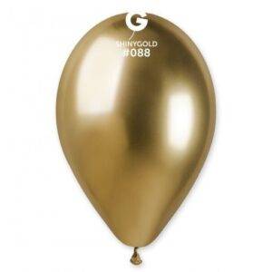 50 BALÕES LATEX 13'' COR CROMADO GOLD