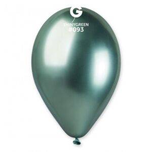 50 BALÕES LATEX 13'' COR CROMADO GREEN