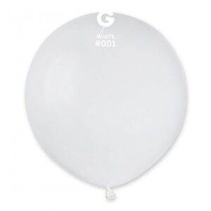 50 BALÕES LATEX 19'' COR WHITE