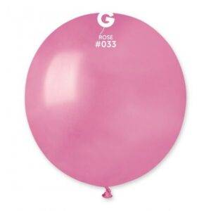 50 BALÕES LATEX METALIZADO 19'' COR ROSE