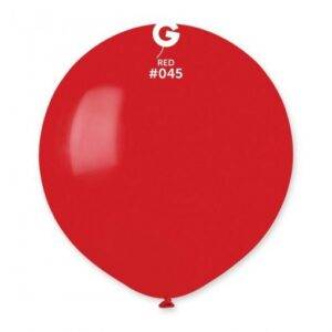 50 BALÕES LATEX 19'' COR RED