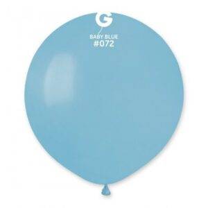 50 BALÕES LATEX 19'' COR BABY BLUE