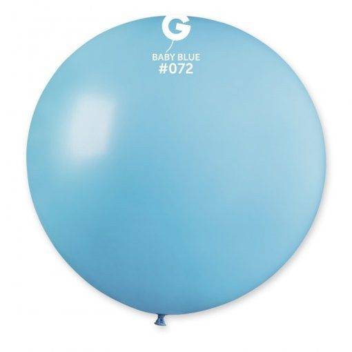 10 BALÕES LATEX 40'' COR BABY BLUE