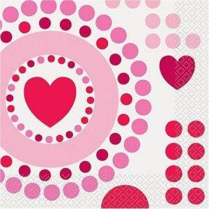 16 GUARDANAPOS 33 CM RADIANT HEARTS