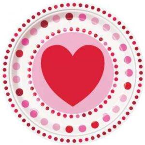 8 PRATOS 23 CM RADIANT HEARTS