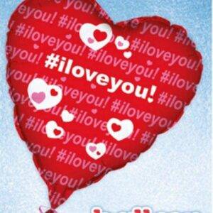 BALÃO FOIL 18'' 'I LOVE YOU' VALENTINE