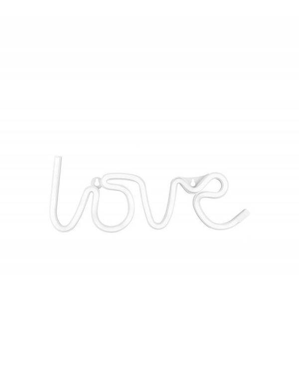 NEON LED 'LOVE' 34,5X13 CM BRANCO