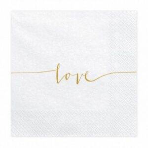 20 GUARDANAPOS 33X33 CM 'LOVE'