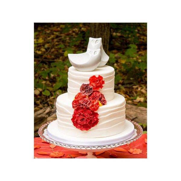 CORUJAS DE PORCELANA PARA BOLO DE CASAMENTO