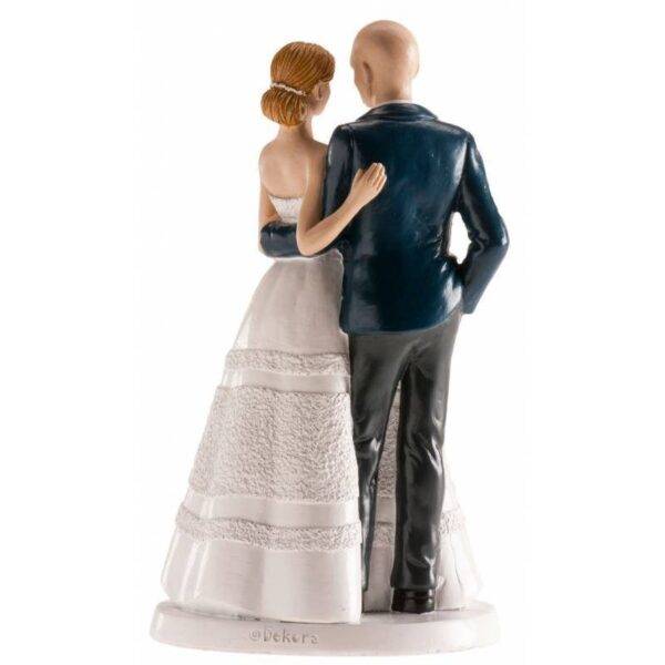 TOPO BOLO / CASAMENTO DE FIGURA PASTEL 18 CM