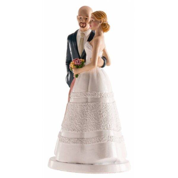 TOPO BOLO / CASAMENTO DE FIGURA PASTEL 18 CM