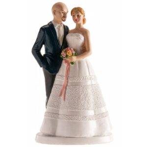 TOPO BOLO / CASAMENTO DE FIGURA PASTEL 18 CM
