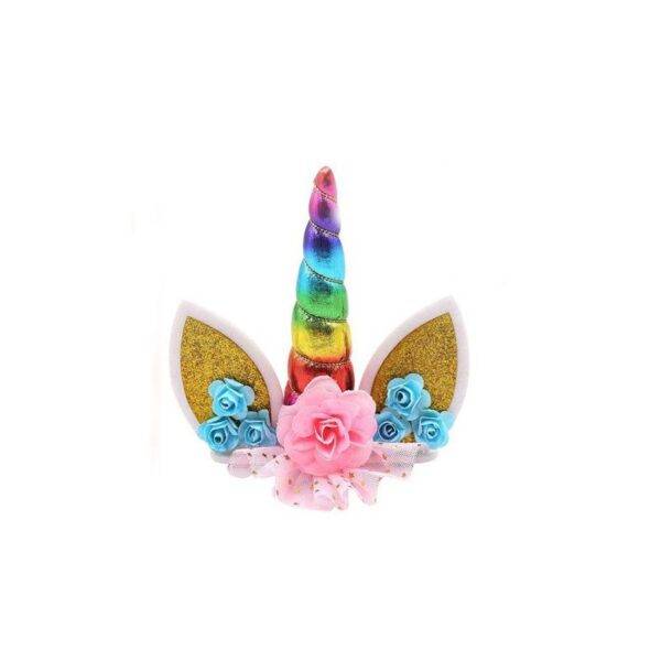 DECORAÇÃO DE BOLO DE CAKE TOPPER DE UNICORN RAINBOW