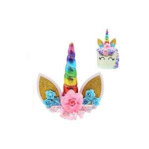 DECORAÇÃO DE BOLO DE CAKE TOPPER DE UNICORN RAINBOW