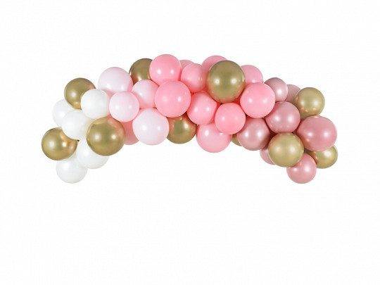 Guirlanda de balão - rosa, 200 cm