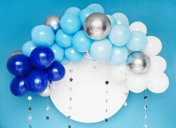 Guirlanda de balão - azul, 200 cm