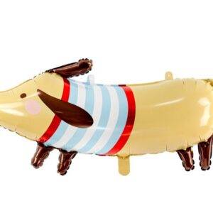 Balão de Foil Dachshund, 90x40cm, mix