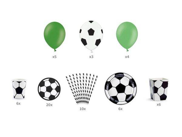 Conjunto de decorações para festas - Futebol, mix
