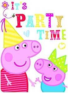 Peppa Pig - 6 convites com envelope