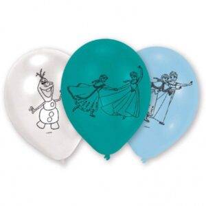 Disney Frozen 6 balões de látex, 22,80 cm