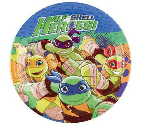 Teenage Mutant Ninja Turtles - 8 pratos de festa, "Half Shell Heroes"