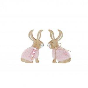 2 COELHOS DE MADEIRA 11,5X1,5X17 CM