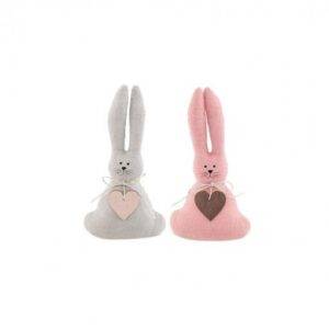 2 COELHOS DE TECIDO 9X4X14 CM