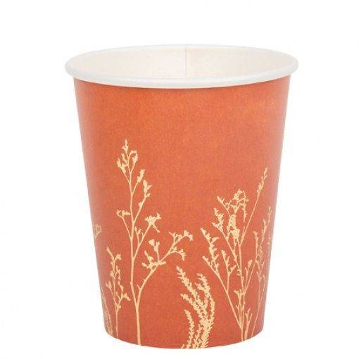 8 COPOS 255 ML TERRACOTA & DOURADO