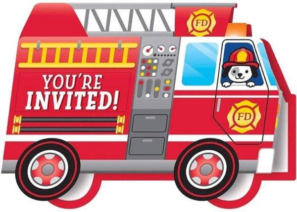 Convites Carro dos Bombeiros