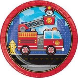 Pratos Carro Bombeiros grandes