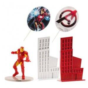 KIT PARA BOLO IRON MAN (HOMEM DE FERRO) - AVENGERS
