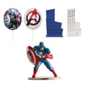 KIT PARA BOLO CAPITÃO AMÉRICA - AVENGERS