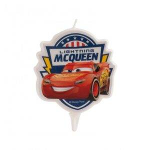 VELA DE ANIVERSÁRIO 2D 7,5 CM CARS MCQUEEN (CARROS)