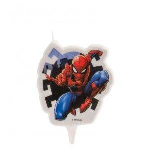 VELA DE ANIVERSÁRIO 2D 7,5 CM SIPDER-MAN