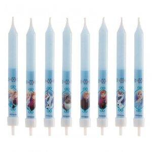 8 VELAS DE ANIVERSÁRIO 9 CM FROZEN