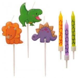 VELAS DE ANIVERSÁRIO DINOSSAUROS